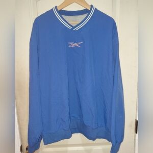 Reebok Lined Uniform VNeck Logo Men's Athletic Pullover Size XL